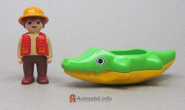 Crocodile Float 123 Green and Yellow