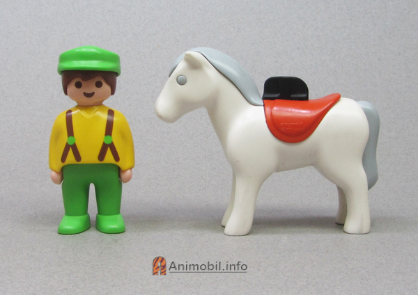 Horse White with Saddle 123