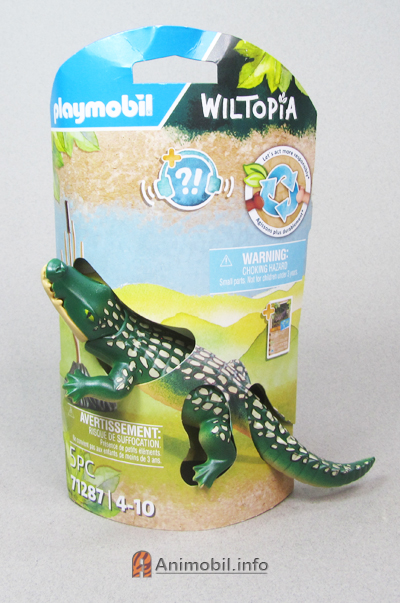 Alligator Dark Green and Tan