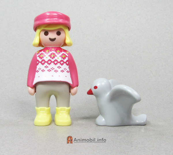 Bird Grey 123 Orange Eyes