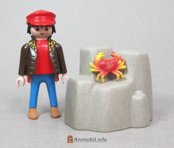 Crab Red-Yellow Swirl
