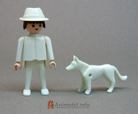 Dog Closed Mouth Bending Head Color White