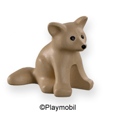 Fox Kit Sitting Tan