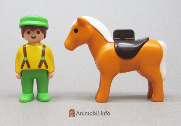 Horse Yellow with Saddle 123