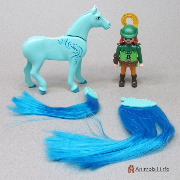 Horse Brushable Mane and Tail Blue