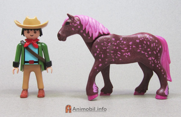 Draft Horse Dark Pink Spotted