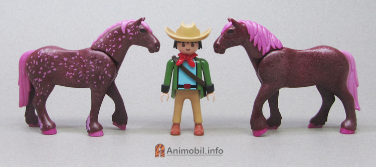 Draft Horse Dark Pink Spotted