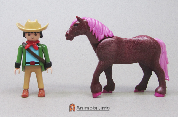 Draft Horse Dark Pink Spotted