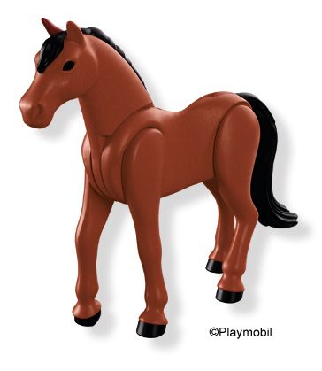 Horse Moving Legs Brown