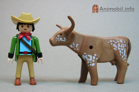 Cow Longhorn Brown Spotted