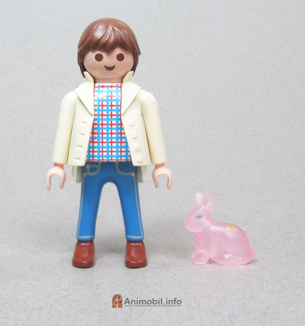 Rabbit Large 2 Sitting Transparent Pink