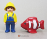 123 Clown Fish Dark Red