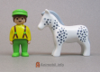 Horse White Spotted 123