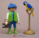 Parrot Blue Painted
