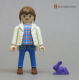 Rabbit Small Purple Crouching