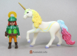 Unicorn 3 White with Rainbow Mane