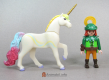 Unicorn 3 White with Rainbow Mane