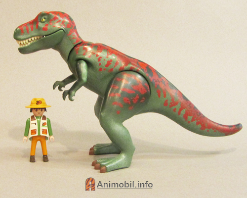 Tyrannosaurus Rex 3 Green and Red