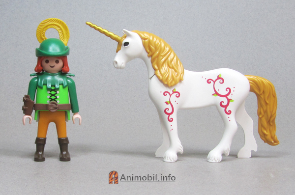 Unicorn 2 White with Gold Mane and Gold Horn