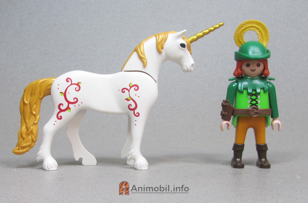 Unicorn 2 White with Gold Mane and Gold Horn