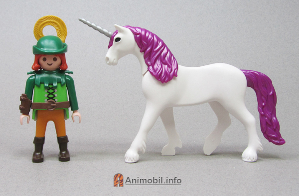 Unicorn 2 White with Magenta Mane and Silver Horn