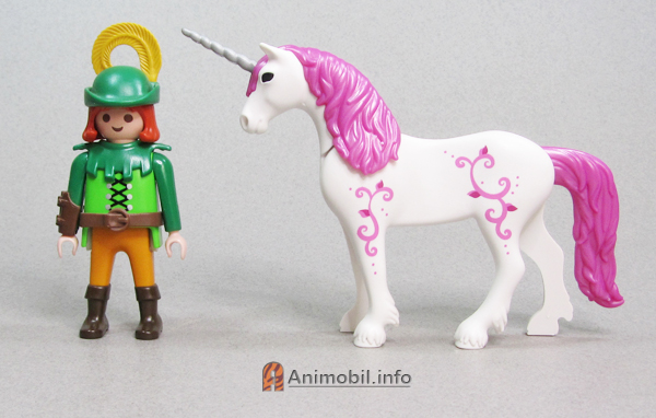 Unicorn 2 White with Pink Mane and Silver Horn