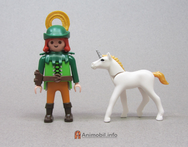 Unicorn Baby 3 White with Gold Mane