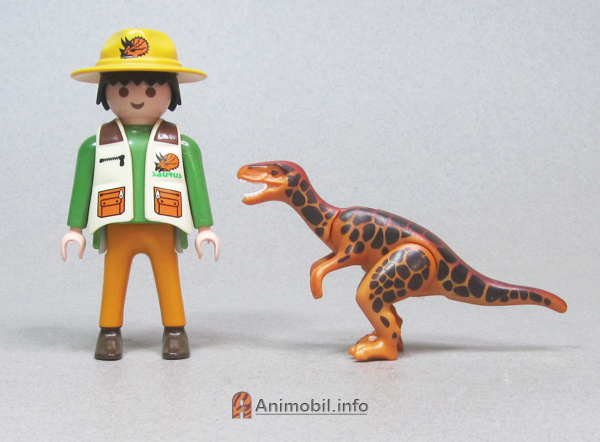 Velociraptor 2 Orange and Black